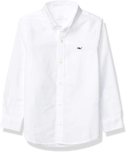 Boy’s Oxford Long Sleeve Whale Shirt