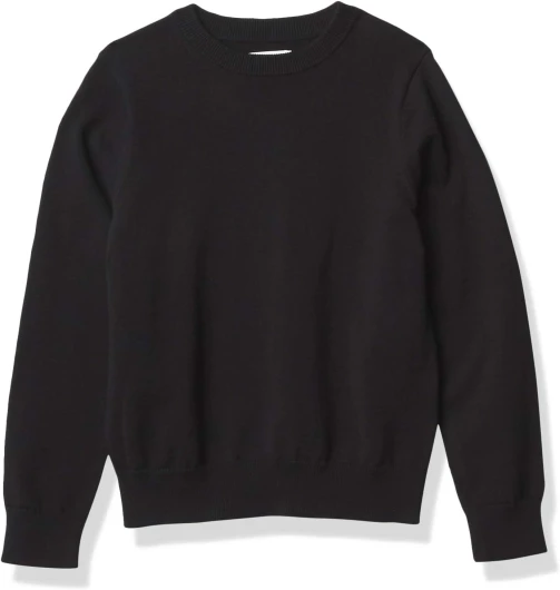 Boys and Toddlers’ Uniform Cotton Crewneck Sweater XX-Large Black