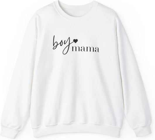 Boy Mama Crewneck Sweatshirt - Cozy Gift for Mothers - Casual Everyday Wear - Perfect for Mom Life, Mother’s Day, Baby