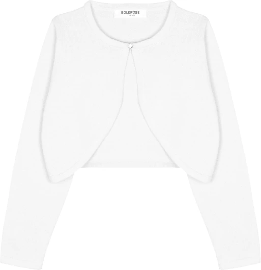 Girls Long Sleeve Cardigan Childrens Kids Bolero Shrug