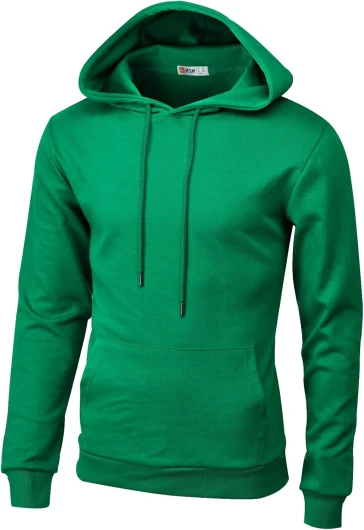 Men’s Pullover Hoodie Lightweight Long Sleeve with Kangaroo Pocket Slim Fit Basic Casual Sweatshirt Cmohol092-kellygreen Large