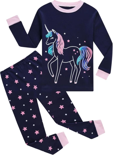 Little Girls Pajamas Sets Toddler Girls Cotton Pjs Sleepwear Sets