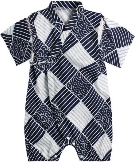 Baby Japanese Kimono Robe Cotton Infant Comfy Loose Pajamas